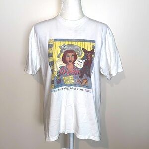 Vintage Y2K childless cat lady petsmart Tshirt